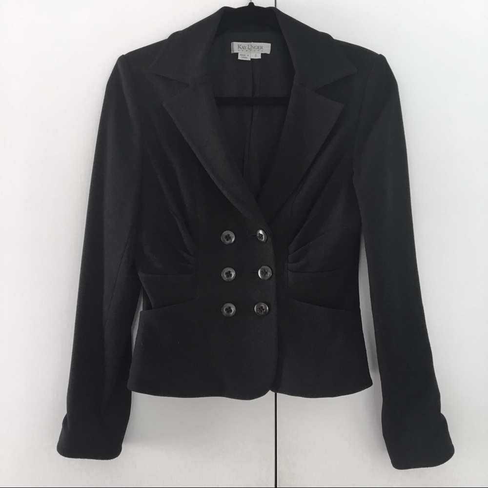 Kay Unger Black Blazer in Size 6